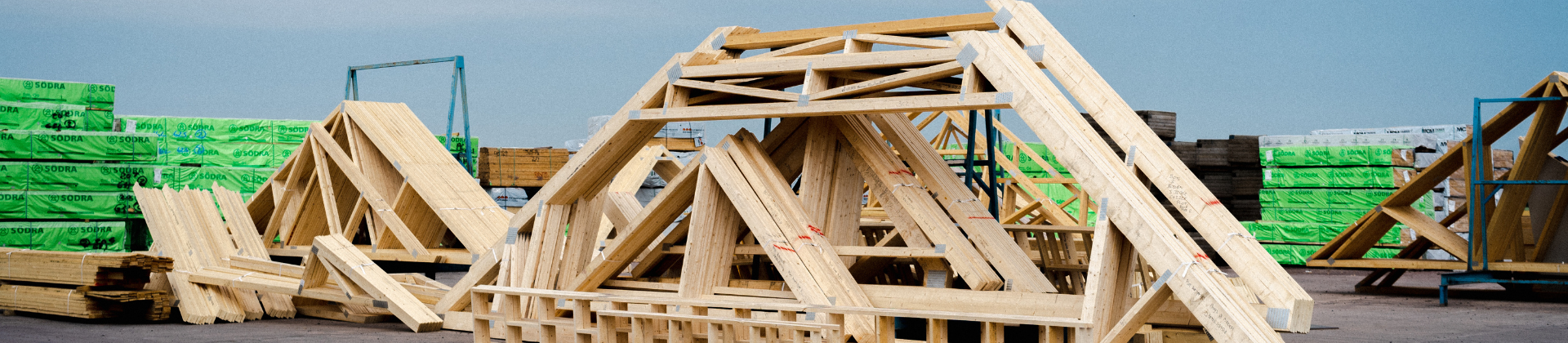 Roof Trusses in bundle