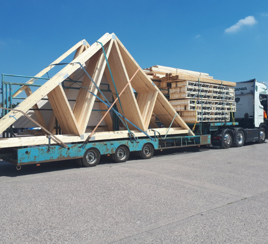 Joists and Trusses on delivery van