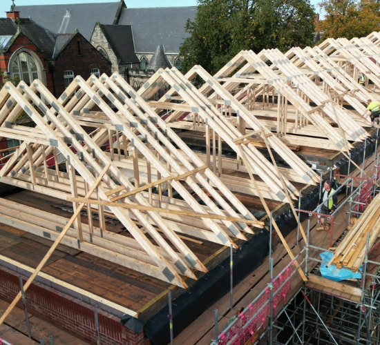 Roof Trusses in a group